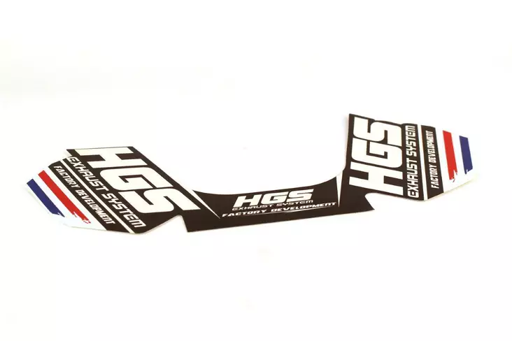 HGS 4T Äänenvaimentimen tarra - Crossipyörän pakoputken suojat - 46-62-915 - 1