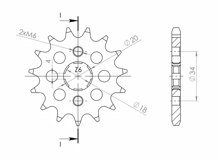 JT eturatas 259.15 - Moottoripyörän eturattaat - 27-1-259-15 - 1