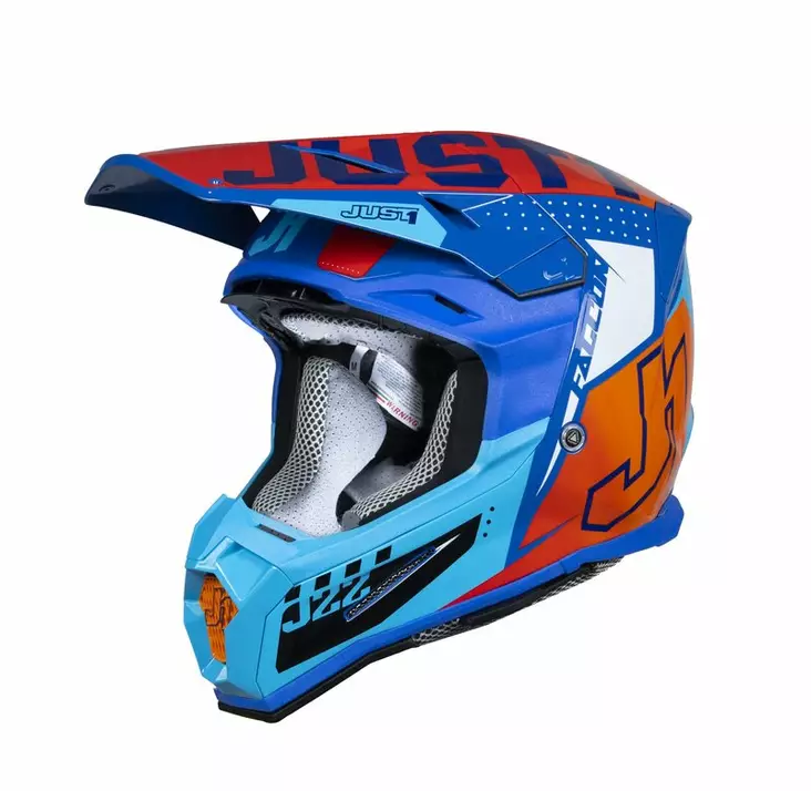 Just1 Crossikypärä J-22 F Falcon Oranssi/Sininen - Crossikypärät - 604-230015 - 1