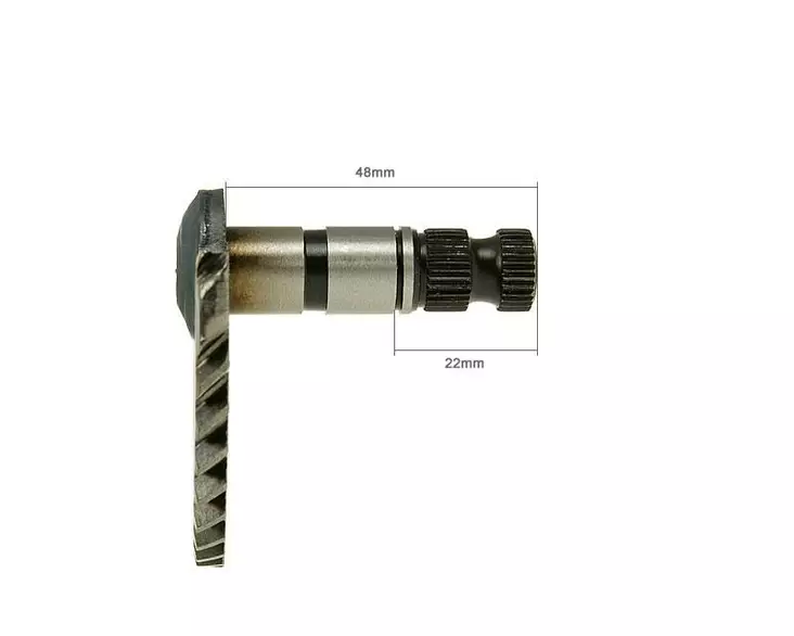 Käynnistyspolkimen aksila, 48mm/22mm, Kiina-skootterit 4-T 50cc / Peugeot 4-T / - Mopon polkimet - 307-0555 - 1