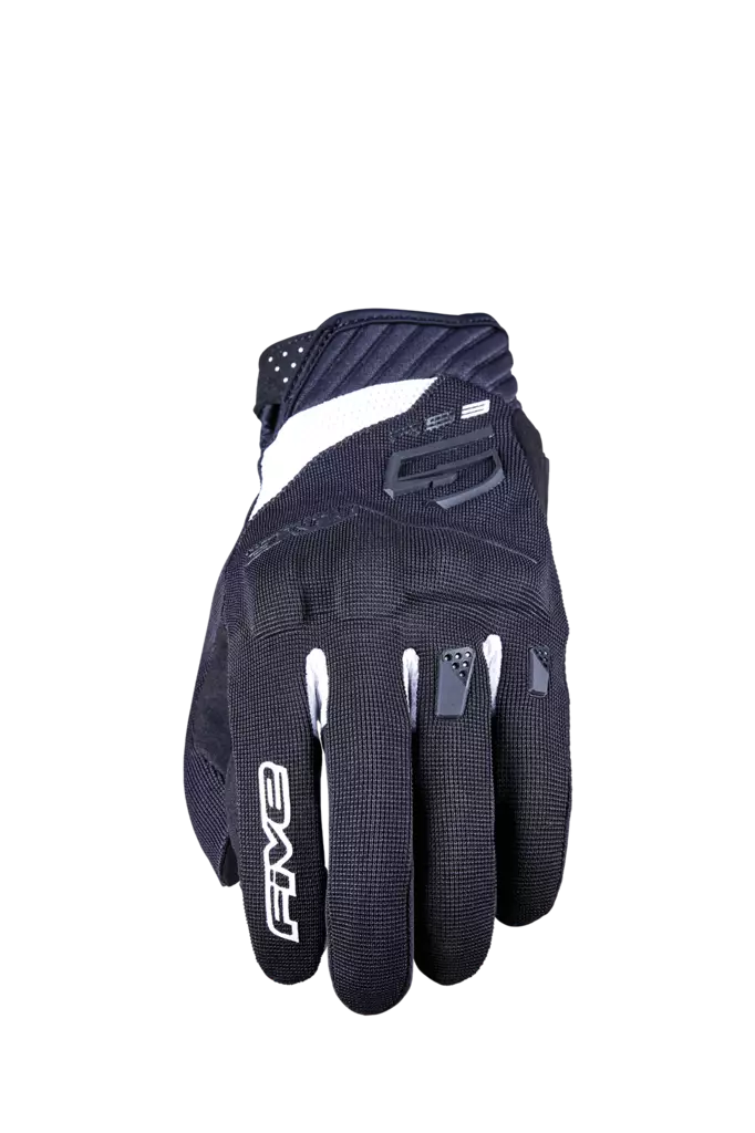 Lasten ajohanskat Five RS3 Evo, musta/valkoinen - Lasten ajovarusteet - 661-220015 - 1