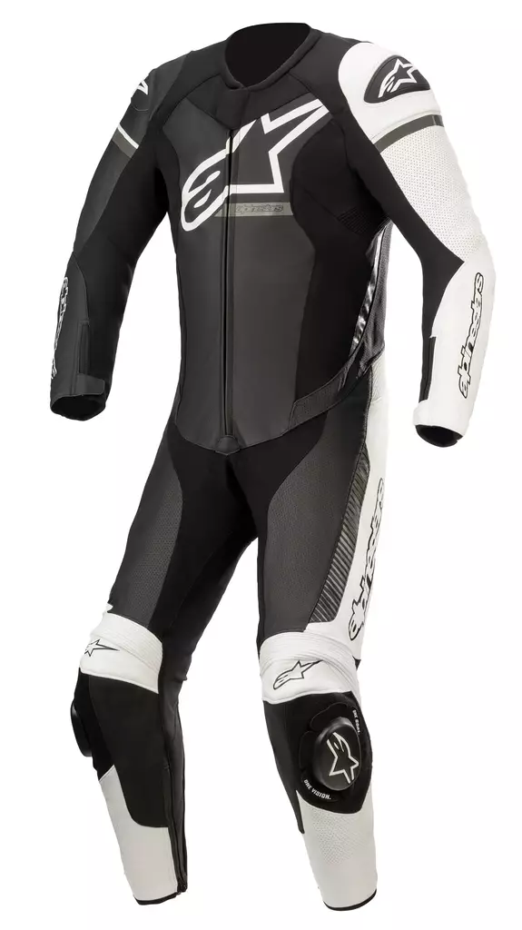 Miesten nahkapuku Alpinestars GP Force Phantom v2, musta/valkoinen/harmaa, yksiosainen - MP Nahkapuvut - D372555 - 1