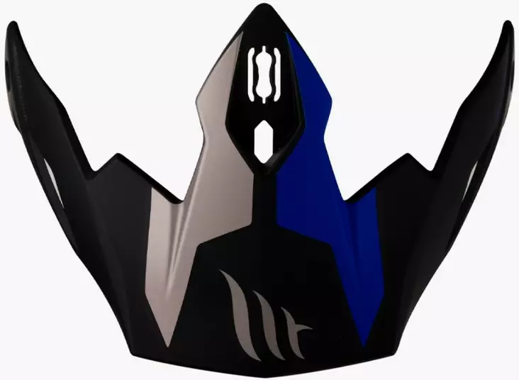 MT Streetfighter lippa, Twin C7 matta musta/sininen - Kypärien varaosat - 181502325 - 1