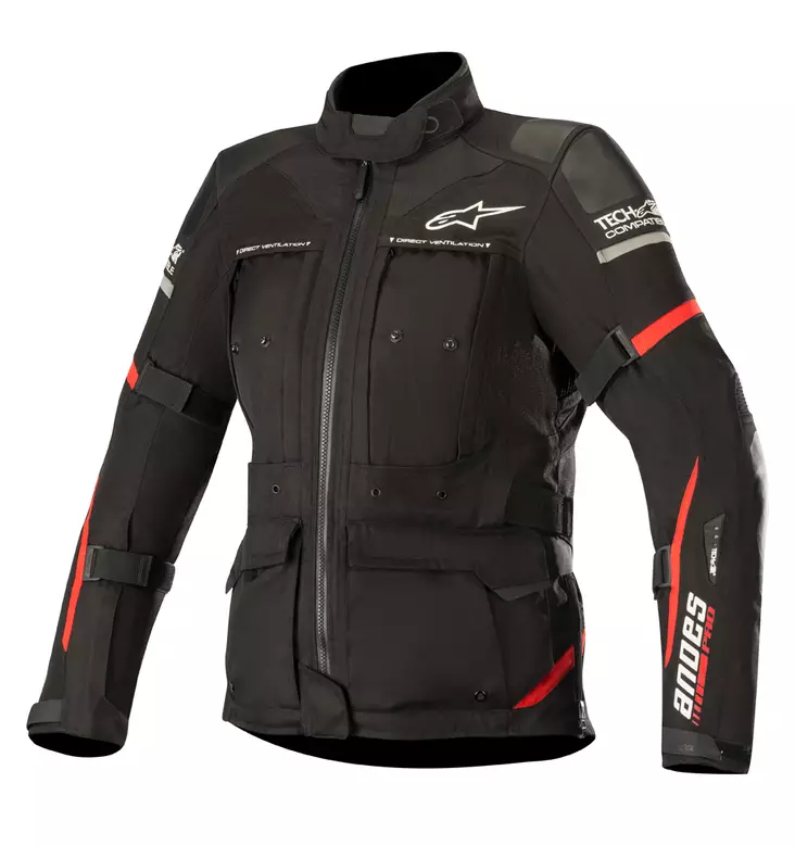 Naisten ajotakki Alpinestars Andes Pro Drystar Tech Air, musta/punainen - MP Ajotakit - D251655 - 1