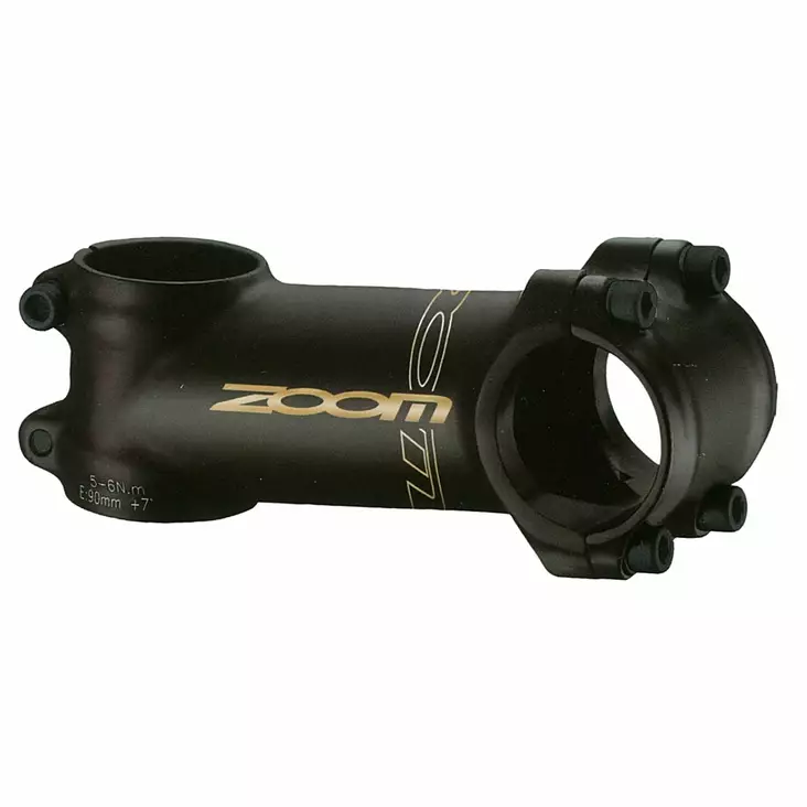 Ohjainkannatin Zoom, 110mm/31,8, 7ast. nousu, alumiini musta - Polkupyörän ohjainkannattimet - 68045 - 1