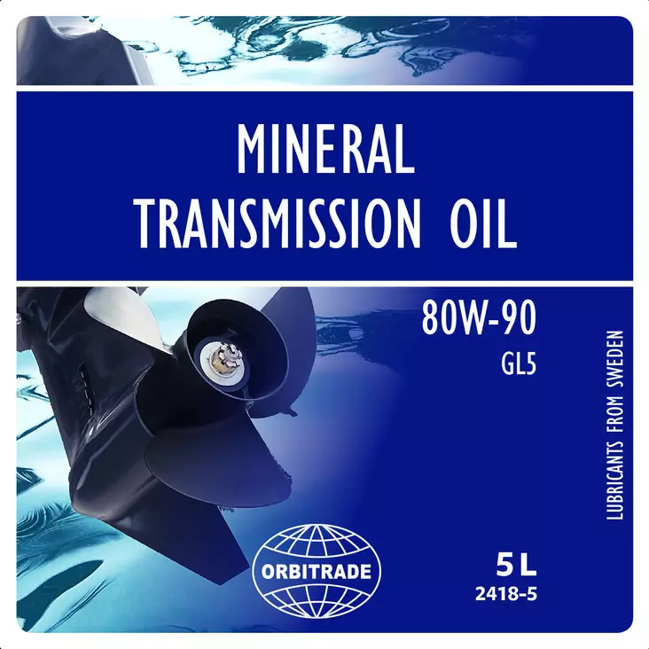 Orbitrade, Gear oil mineral 80W-90 5L - Marineöljyt - 117-6-2418-5 - 1