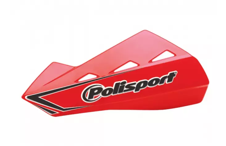 Polisport Qwest käsisuojat + kiinnikesarja, Punainen CR04 - Crossipyörän käsisuojat - 171-8304200035 - 1