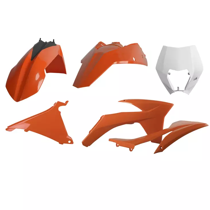 Polisport täydellinen sarja KTM EXC/EXC-F/XC-W/XCF-W (12-13) maskilla, OEM-väri - Crossipyörän muovisarjat - 178-90855 - 1