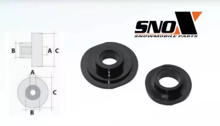 Pyörähela Sno-X 40mm - Moottorikelkan telapyörät - 84-0445 - 2