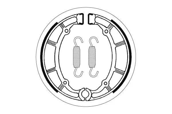 SBS Jarrukengät 2065 - Moottoripyörän jarrukengät - 23-2065 - 1