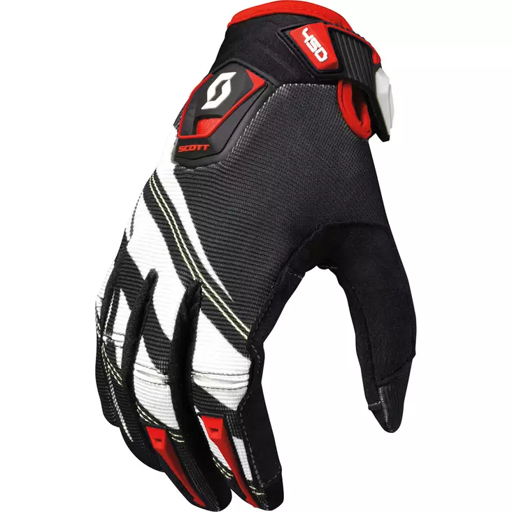 Scott 450 Commit glove black/white - Crossihanskat - 626-3120-5 - 1