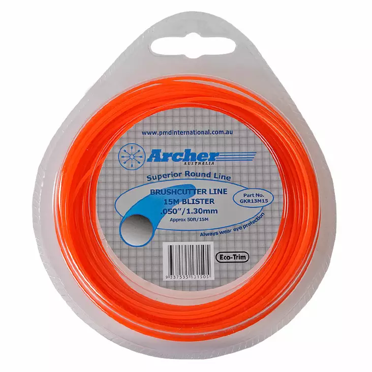 Siima archer: eco-trim 1,3 mm 15 metriä, pyöreä - Trimmerin osat - 446-GKR13M15 - 1