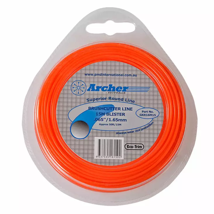 Siima archer: eco-trim 1,6 mm 15 metriä, pyöreä - Trimmerin osat - 446-GKR16M15 - 1