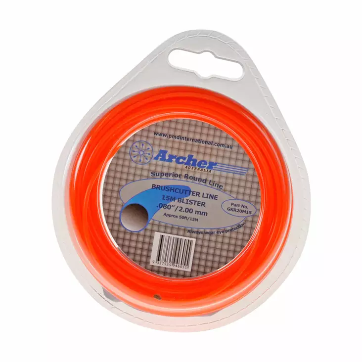 Siima archer: eco-trim 2,4 mm 15 metriä, pyöreä - Trimmerin osat - 446-GKR24M15 - 1