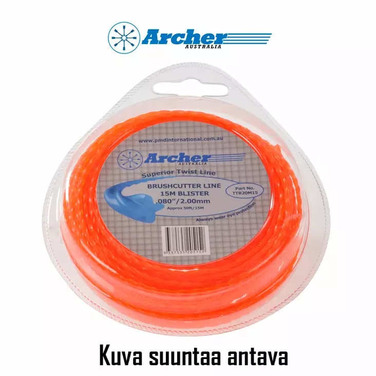 Siima archer: twin stop 2,4 mm 40 metriä, kierretty - Trimmerin osat - 446-TTR24P05 - 1