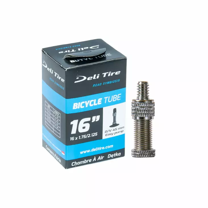 Sisärengas 16" DELI, 47/57-305, pikaventtiili 45 - Polkupyörän sisärenkaat - D-000275 - 1