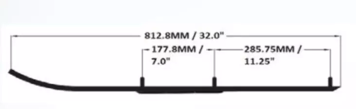 Sno-X Defender ohjausrautapari, Polaris - Moottorikelkan ohjausraudat - 881-0205 - 1