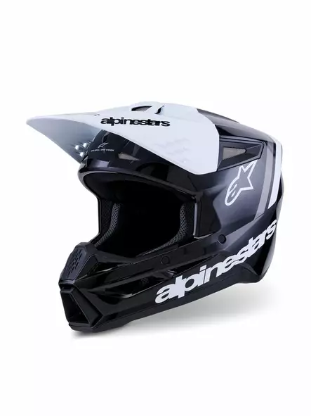 Crossikypärä Alpinestars S-M3 Radium, musta/valkoinen - Crossikypärät - D513786 - 1