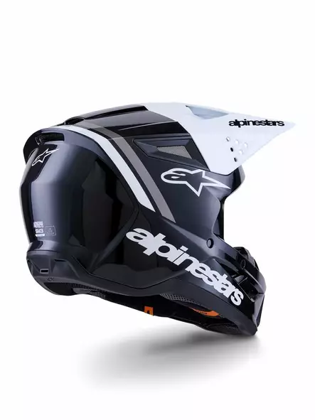 Crossikypärä Alpinestars S-M3 Radium, musta/valkoinen - Crossikypärät - D513786 - 2