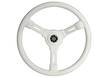 Ohjauspyörä valkoinen 355mm - Veneen ohjauspyörät - M45-158-06 - 1