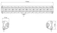 Kinwons Led Kaukovalopaneeli 10-30V 336W Flood - Valaisimet ja työvalot - 109-85336 - 2