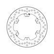 Brembo Jarrulevy Serie Oro - Moottoripyörän jarrulevyt - 232-68B40756 - 1