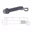 Moto-Master brake pad pin - Crossipyörän muut jarruosat - 235-213046 - 1