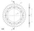 Supersprox Stealth Takaratas Oranssi - Moottoripyörän takarattaat - 272-990-RST-42-6 - 1