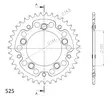 Supersprox Stealth Takaratas Oranssi - Moottoripyörän takarattaat - 272-991-RST-40-6 - 1