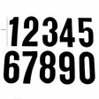 TMV Numerot 150mm Black '6' (20pcs) - Crossipyörän numerokilvet - 391-020056 - 1