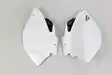 UFO Sivunumerokilvet YZF250/450 06-09 Valkoinen 046 - Crossipyörän sivunumerokilvet - 650-3883-046 - 1