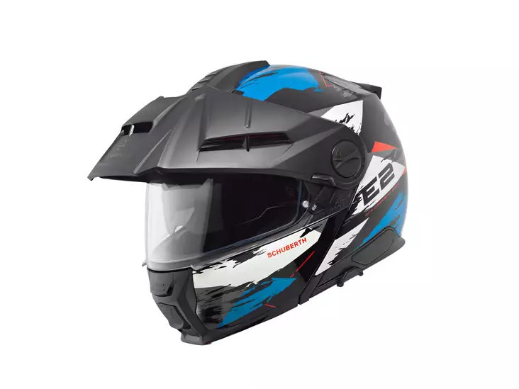 MP-kypärä Schuberth E2 Trail, sininen - Avattavat- ja avokypärät - 51-2606 - 1
