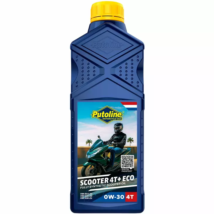 Putoline Scooter 4T+ ECO 0W-30 Moottoriöljy 1L - 4-T Moottoriöljyt - 554-74216 - 1