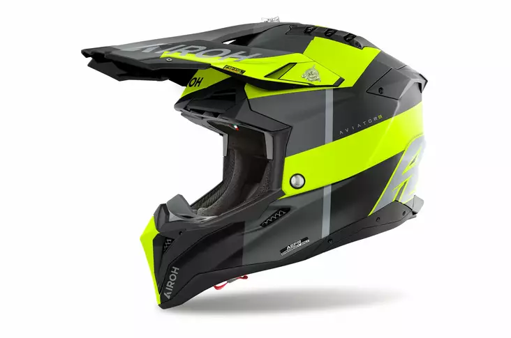 MP-kypärä Airoh Aviator 3 Monarch, matta keltainen - Crossikypärät - 57-25006 - 1