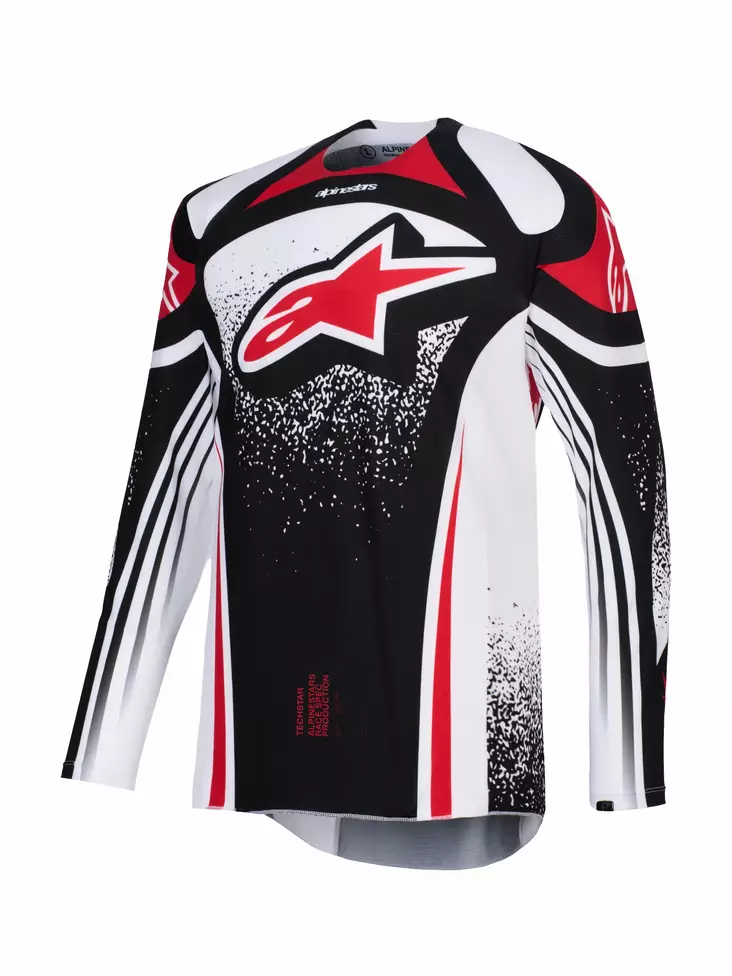 Alpinestars Techstar Nomur Crossipaita Musta/Valkoinen/Punainen - Crossipaidat - D512776 - 1