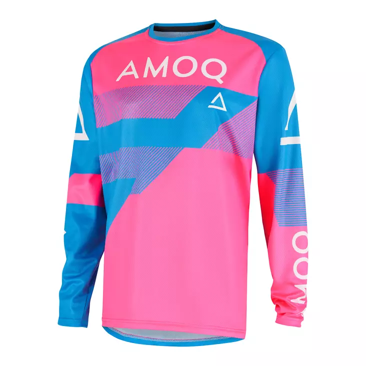 AMOQ Ascent Strive V2 Ajopaita Vaaleansininen-Pinkki - Crossihanskat - 645-24240156 - 1