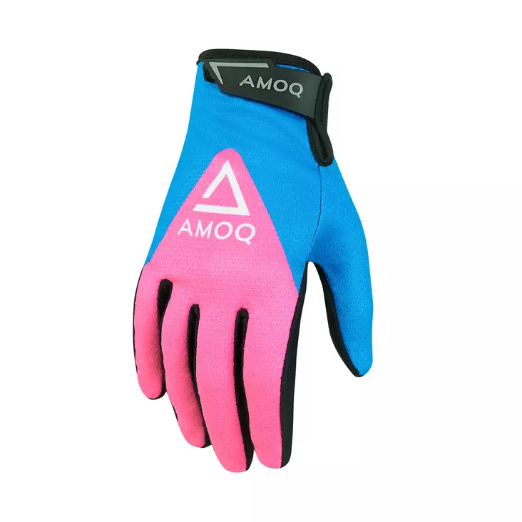 AMOQ Ascent V2 Ajohanskat Vaaleansininen-Pinkki - Crossihanskat - 645-24120256 - 1