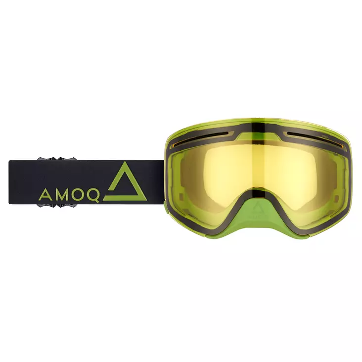 AMOQ Vision Vent+ Magnetic Ajolasit Musta-Vihreä - Keltainen - Kelkkalasit - 645-23130326 - 1