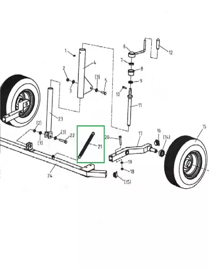 Bronco kiristysjousi - Mönkijän työkoneet - 77-12490-26 - 1