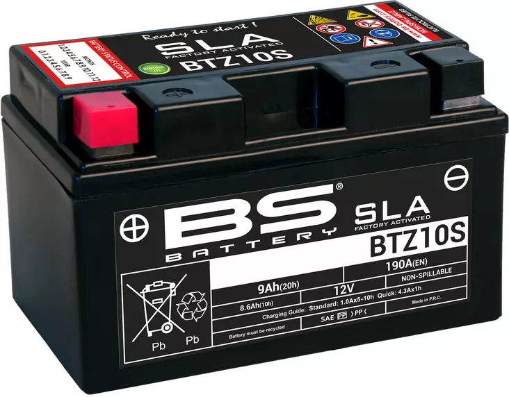 BS Battery BTZ10S (FA) SLA - Sealed & Activated - BS akut - 140-300636 - 1