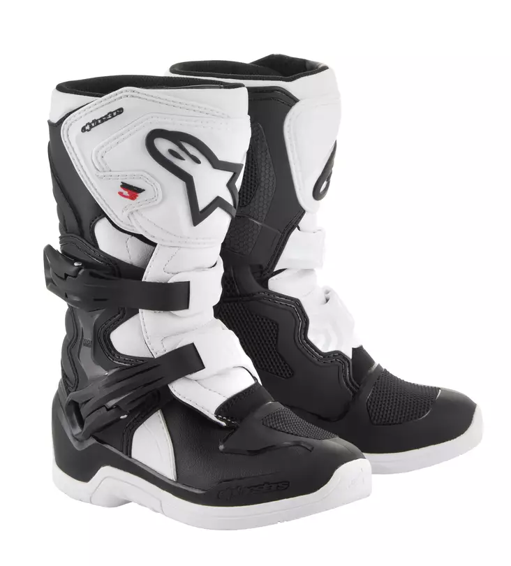 Lasten crossisaappaat Alpinestars Tech 3s musta/valkoinen - Lasten crossikengät - D225306 - 1