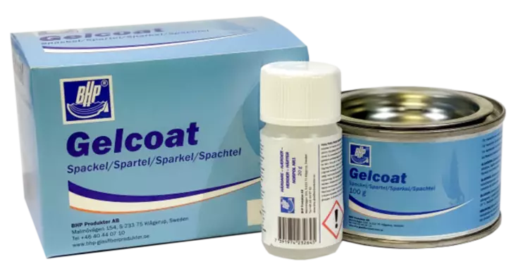 Marine Pro Gelcoat-täyte 100g Ral-5011 sininen sis 20g Kovetin - Veneen huoltotuotteet - 129-2016 - 1