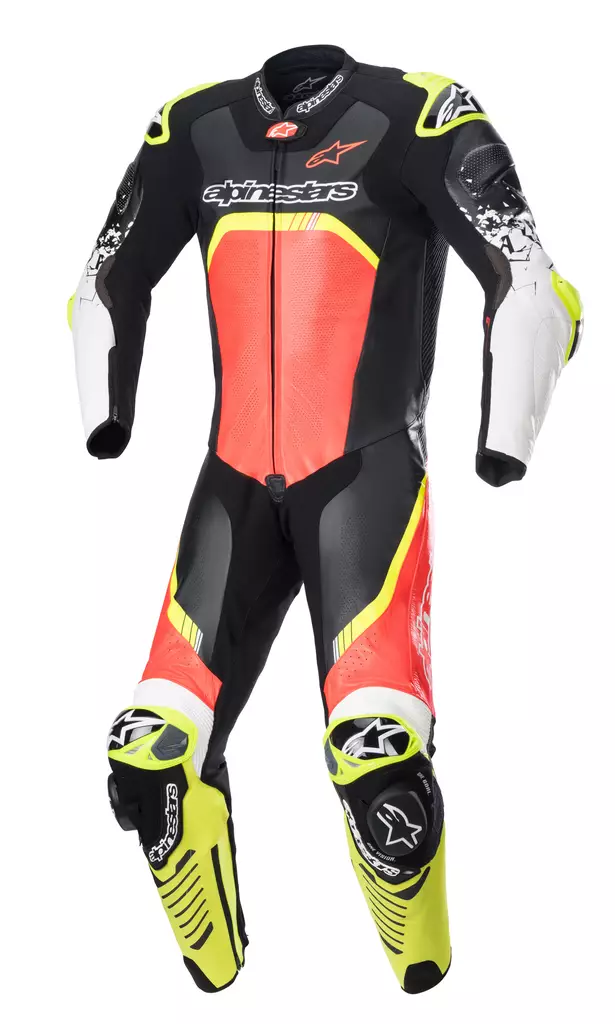 MP nahkapuku Alpinestars GP Tech v4 Tech Air, musta/punainen/keltainen - MP Nahkapuvut - D412746 - 1