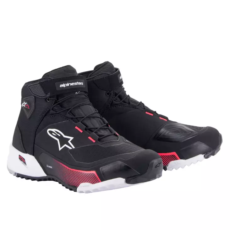 Naisten Ajokengät Alpinestars CR-X Drystar, musta/punainen - Ajokengät - D458096 - 1