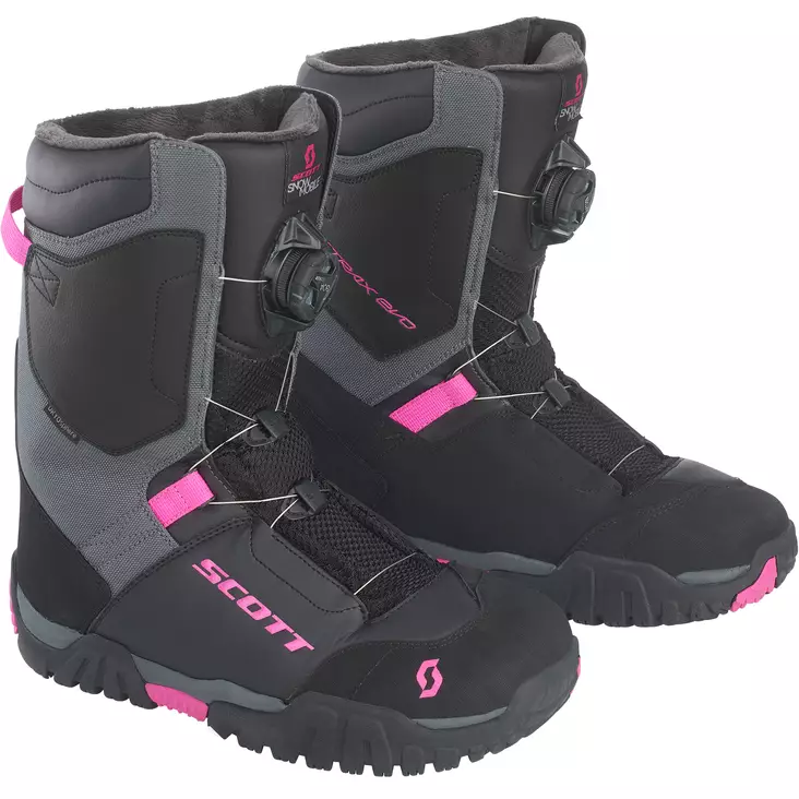 Naisten kelkkasaappaat Scott SMB X-Trax Evo, musta/pinkki - Kelkkakengät - 621-2105-36 - 1