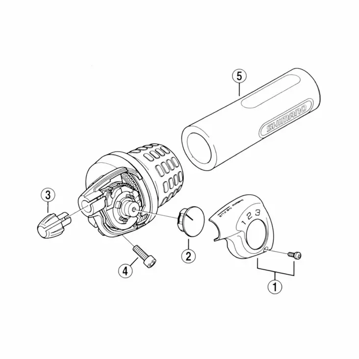 Näyttökansi shimano nexus 3v sl-3s35 - Polkupyörän vaihdevivut - 66766 - 1