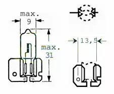 Polttimo H2 12v 55w x511 - Polttimot - 12-71586 - 1