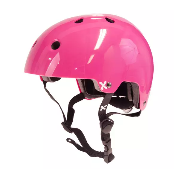 Pyöräilykypärä GTX BMX, 54-58cm, kiiltävä pinkki, säätöpannalla - Pyöräilykypärät - 93126 - 1