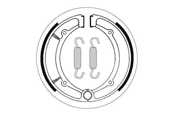 SBS Jarrukengät 2066 - Moottoripyörän jarrukengät - 23-2066 - 1