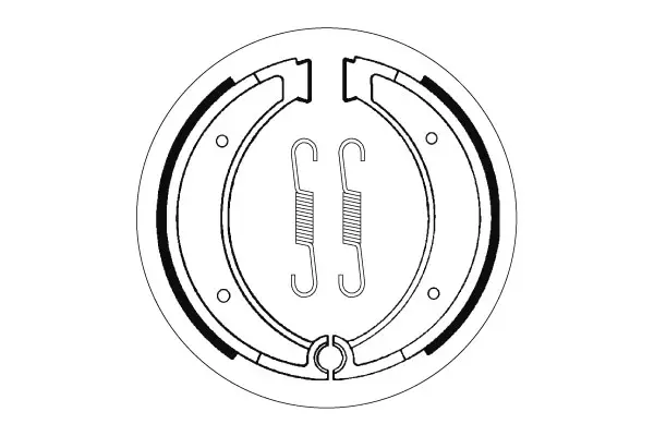 SBS Jarrukengät 2116 - Moottoripyörän jarrukengät - 23-2116 - 1